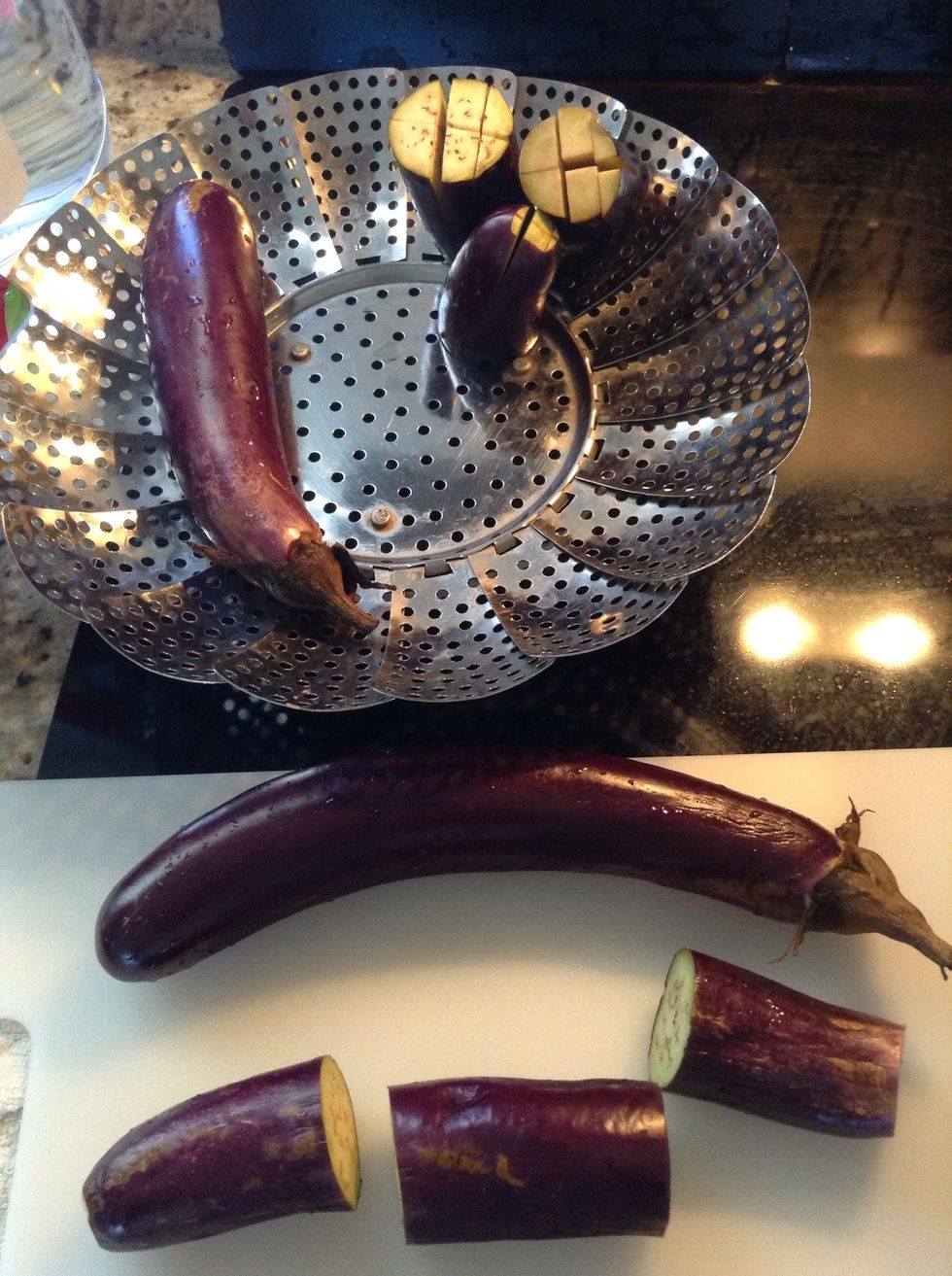 Cut into thirds.