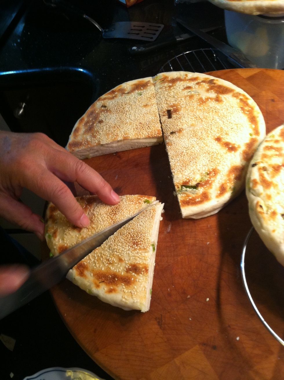 Cut into wedges and serve with roast duck, or any meat dish. It stores very well in the fridge for about a week, use an airtight container. This recipe makes 3 pies.