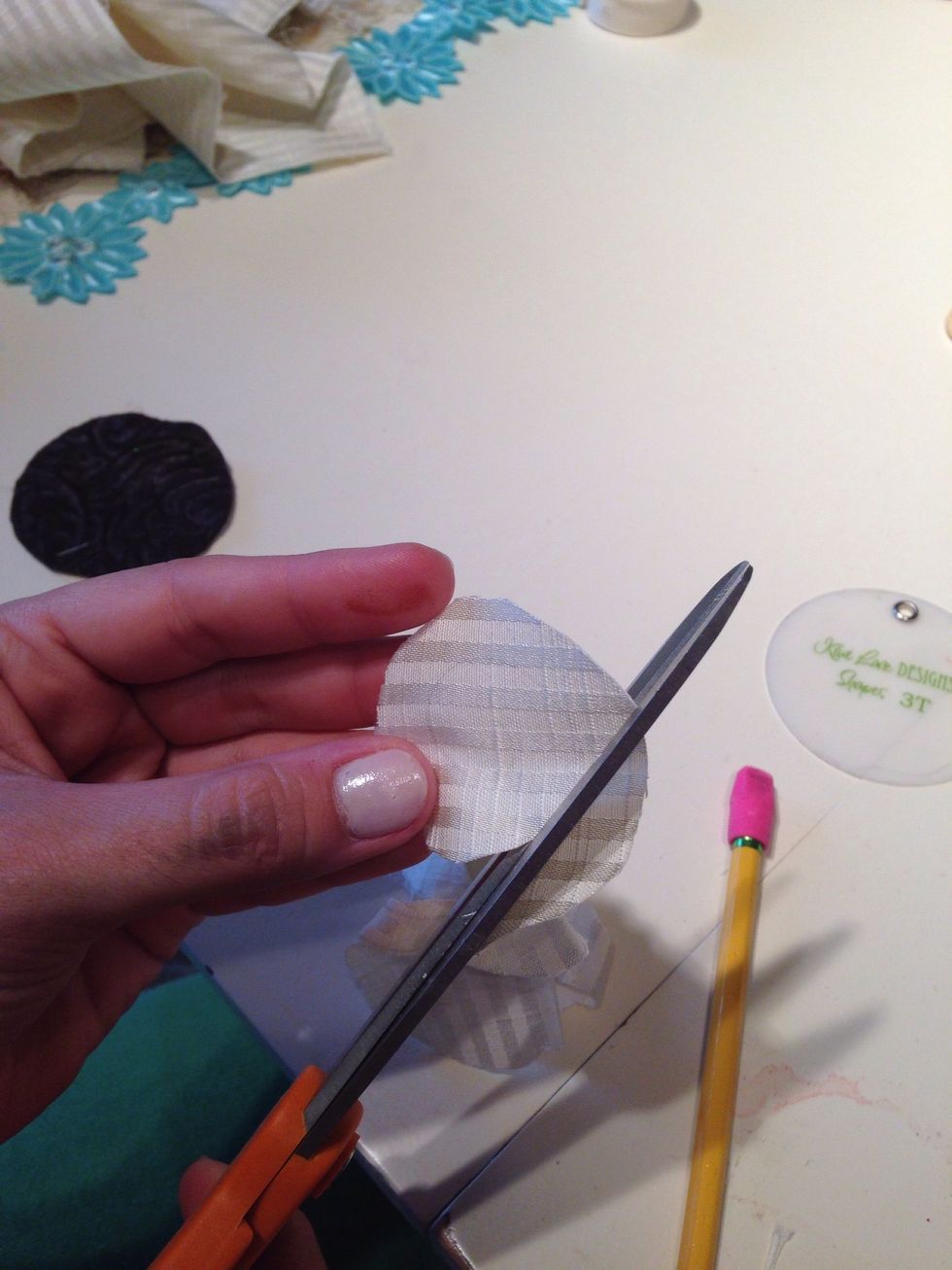 Cut it all the way to the center.