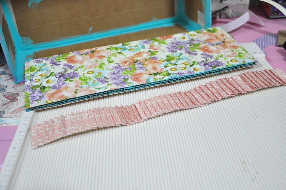 Cut it as long as the "shelf"