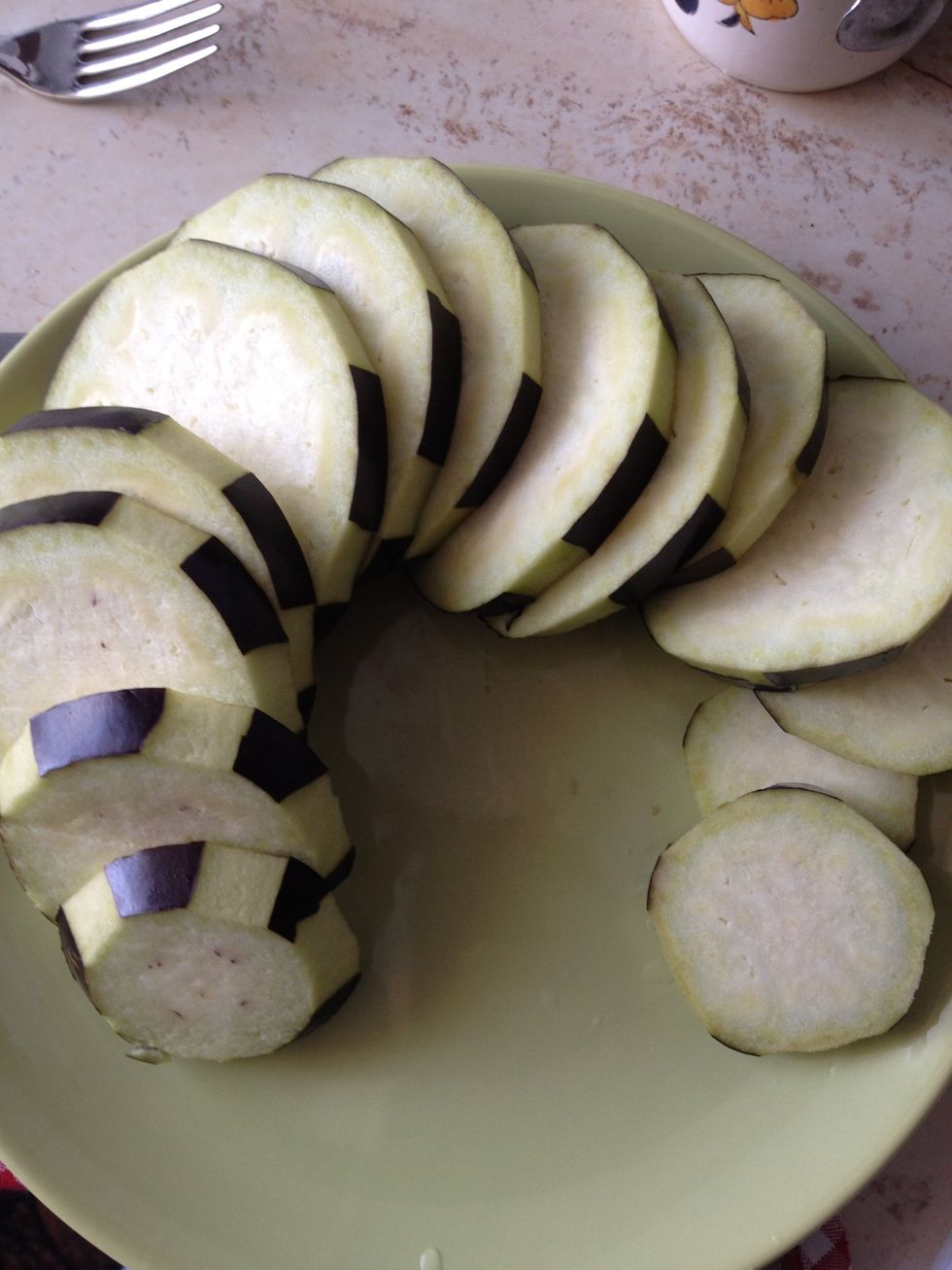 Cut it in 1/2cm thick slices