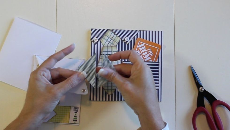 Cut it in half.... diagonally.