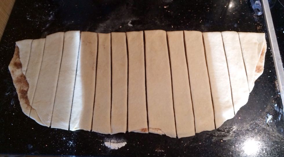 Cut it in thin slices.