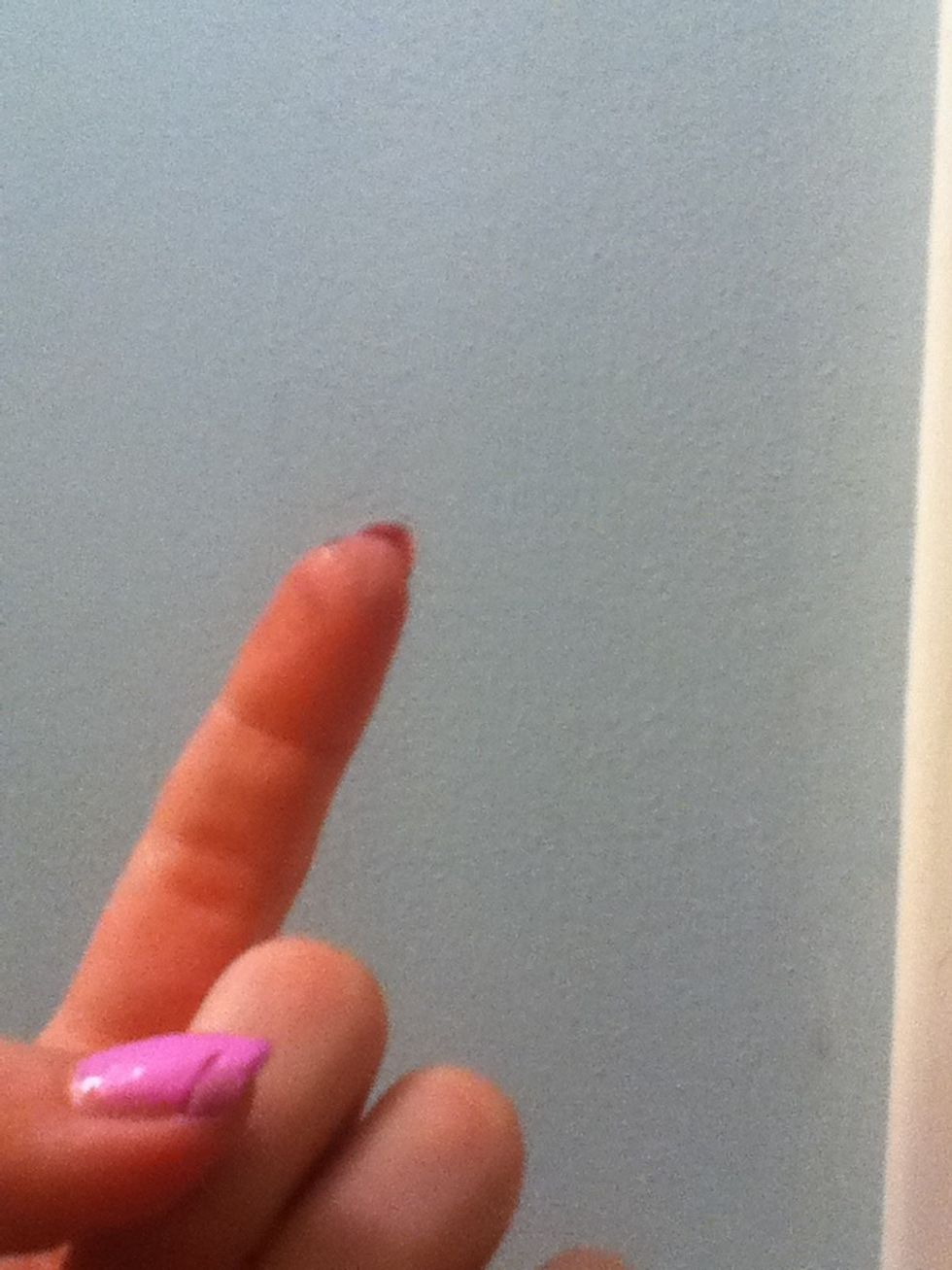 Cut it into a triangle. (sorry you can't see it)