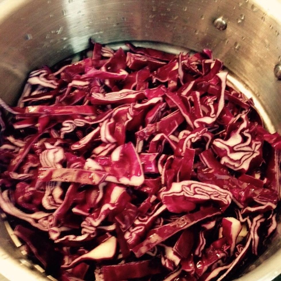 Cut it into pieces and put it in the top of a tier steamer