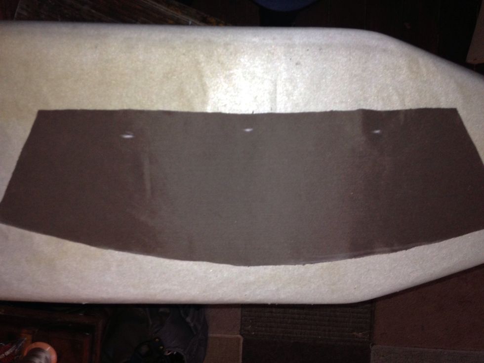 Cut it out then put it to one side.