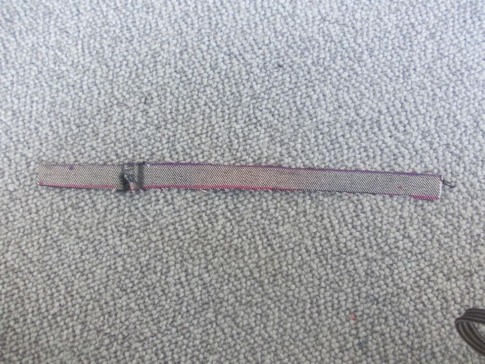 Cut it out with fabric scissors.