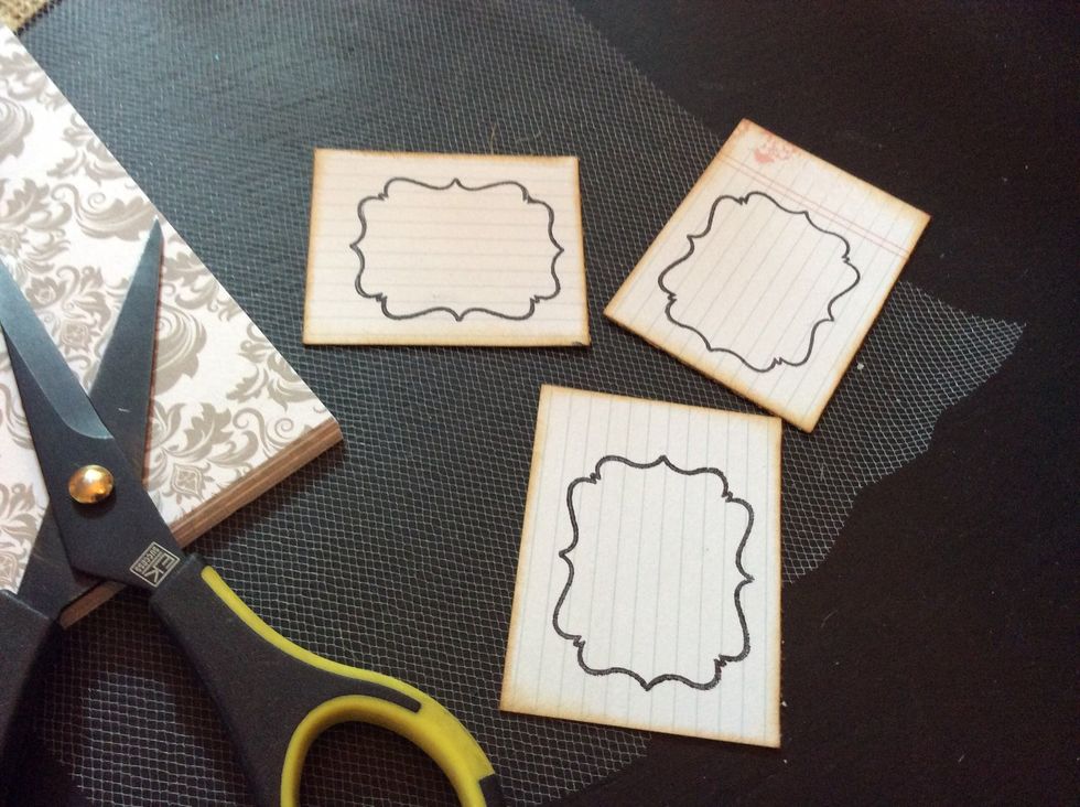 Cut labels.