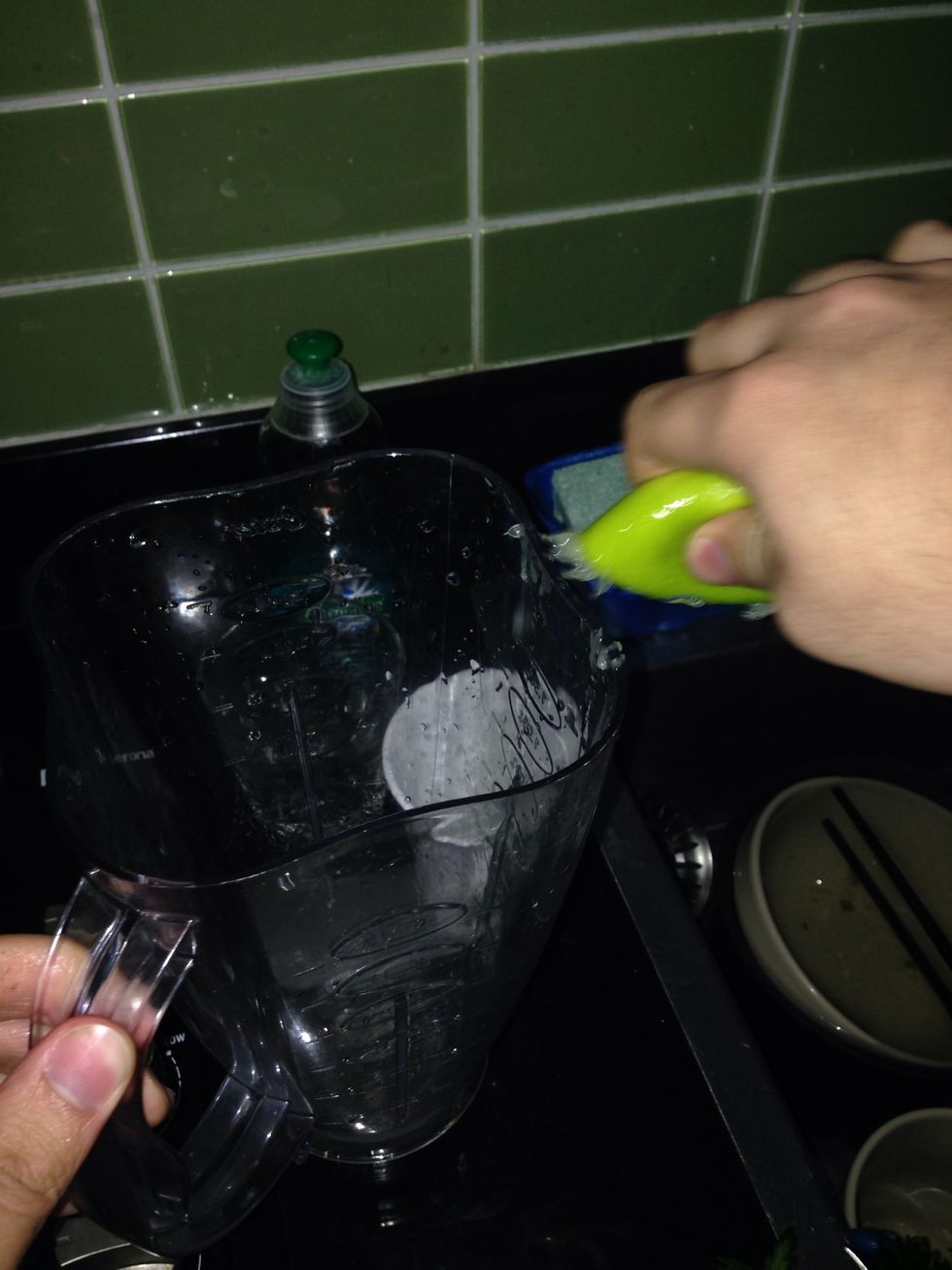 Cut line in half and squeeze juice out