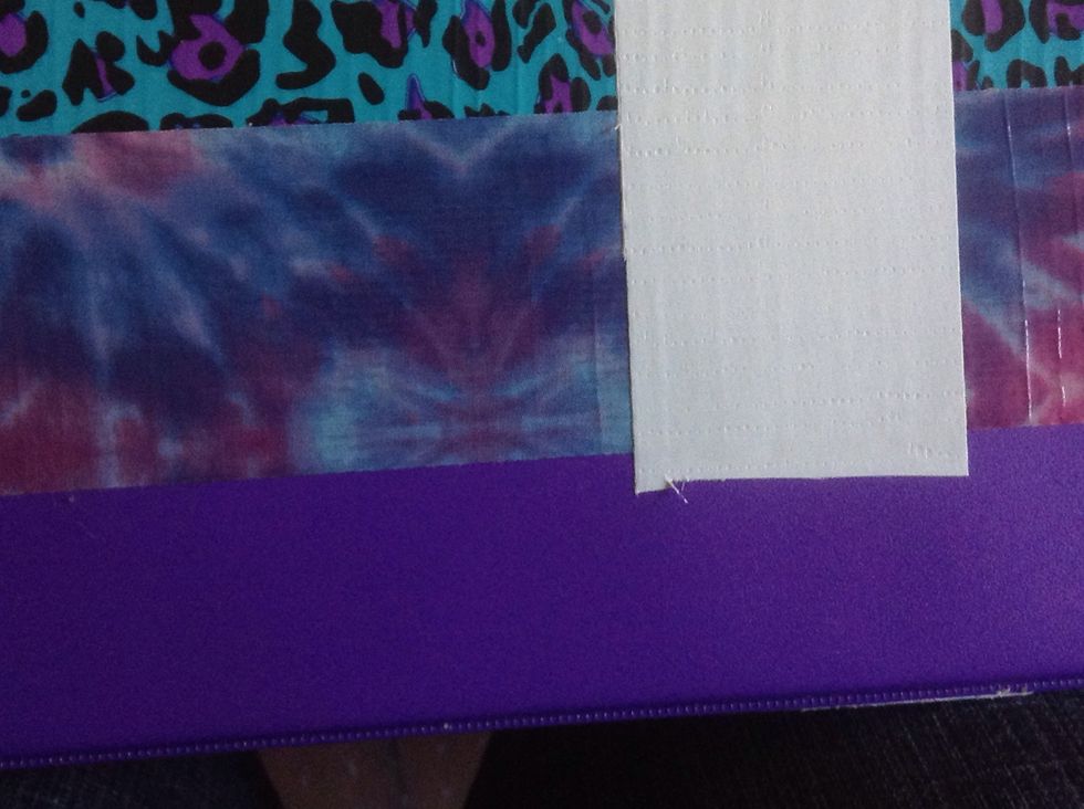 Cut, making sure the end is past the overlap point.