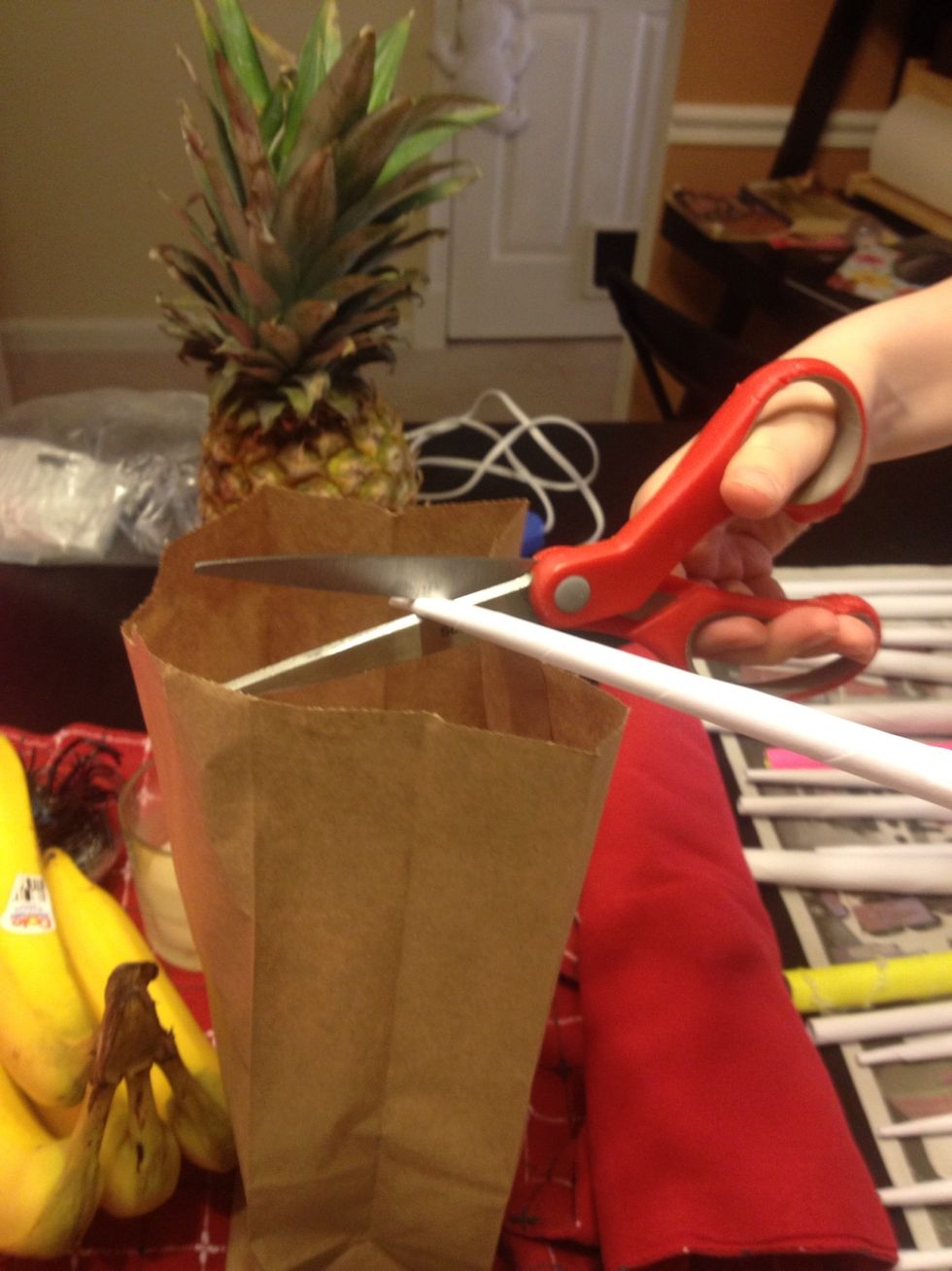 Cut off ends so that they are flat