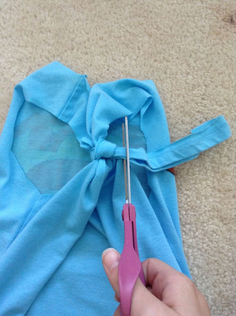 cut off excess fabric