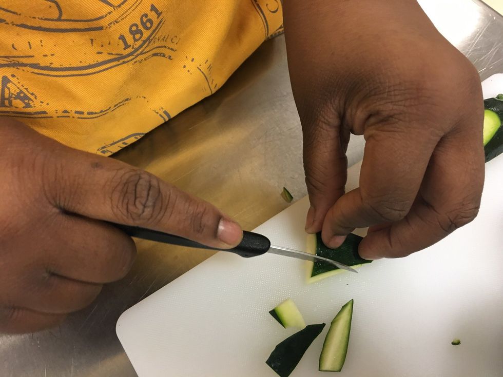 Cut off that small triangle pointing at the end.