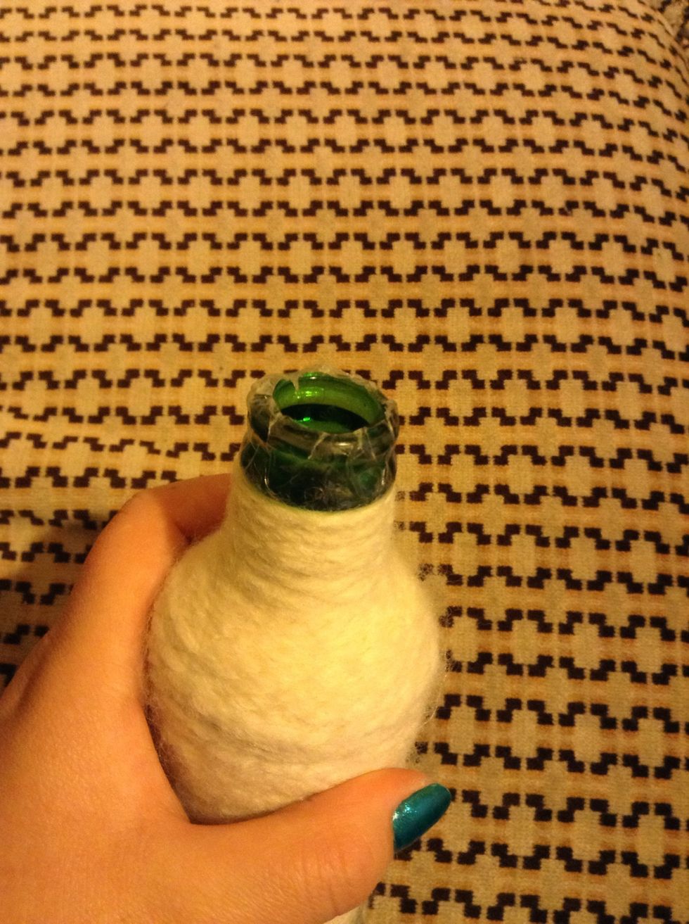 Cut off the access tape and smoothed it down.