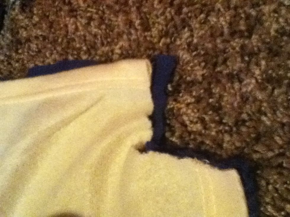 Cut off the corners as so