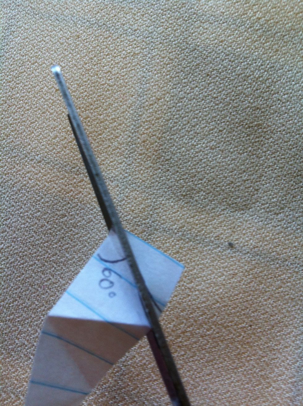 Cut off the end bits that don't make a full triangle