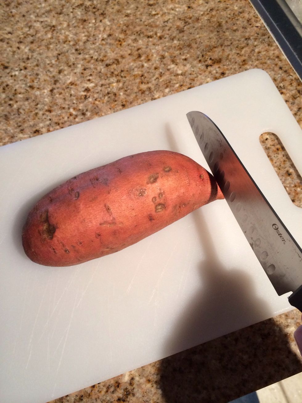 cut off the ends. or bite them off if you're the aggressive type