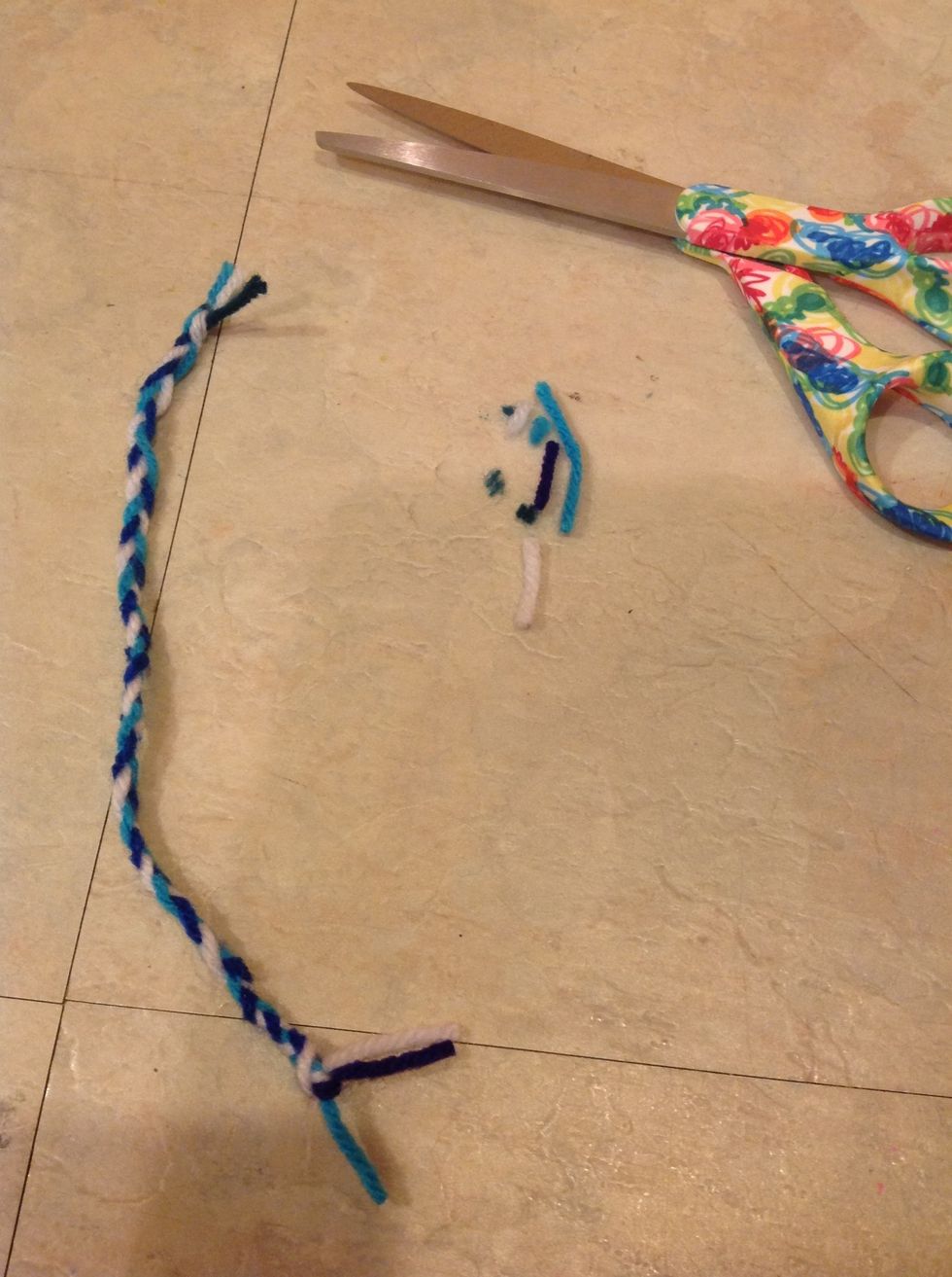 Cut off the ends so they are even