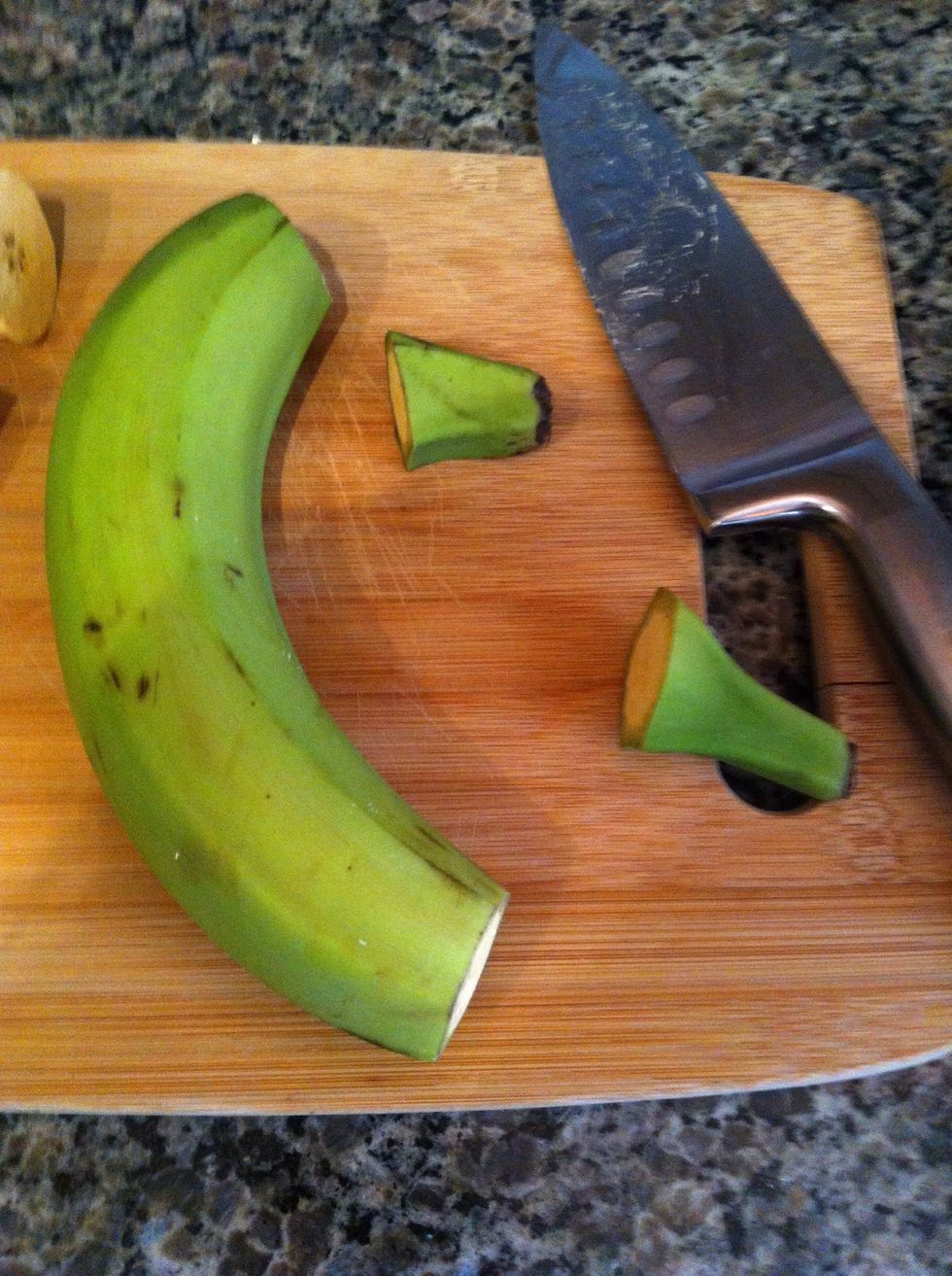Cut off the ends with your knife