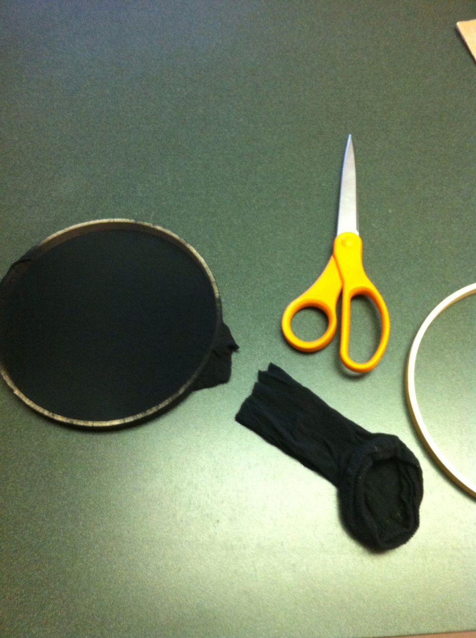 Cut off the excess, leaving a little to fold under each side.