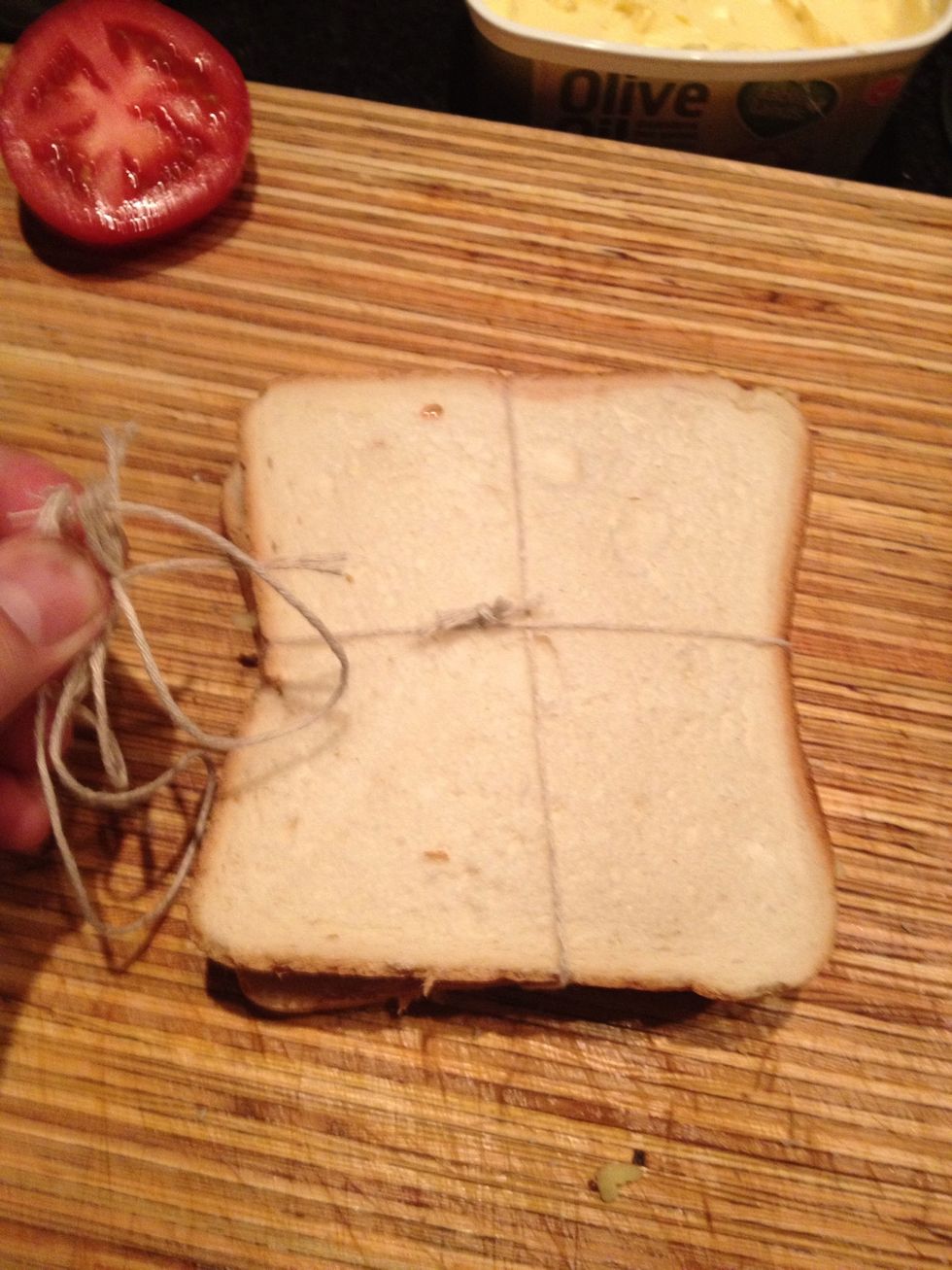 Cut off the extra string