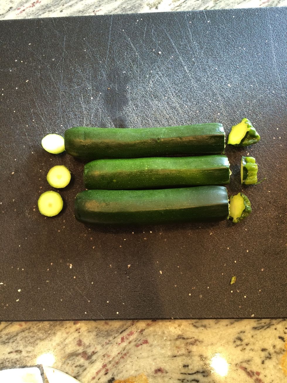 Cut off the top and a bit from the bottom