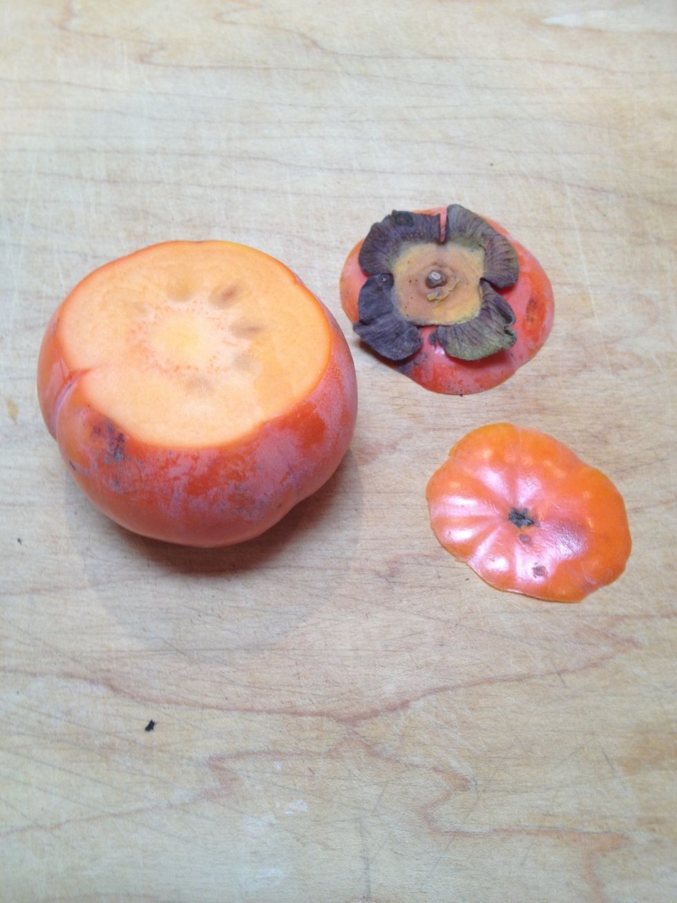 Cut off the tough green calyxes and the bottom knob.