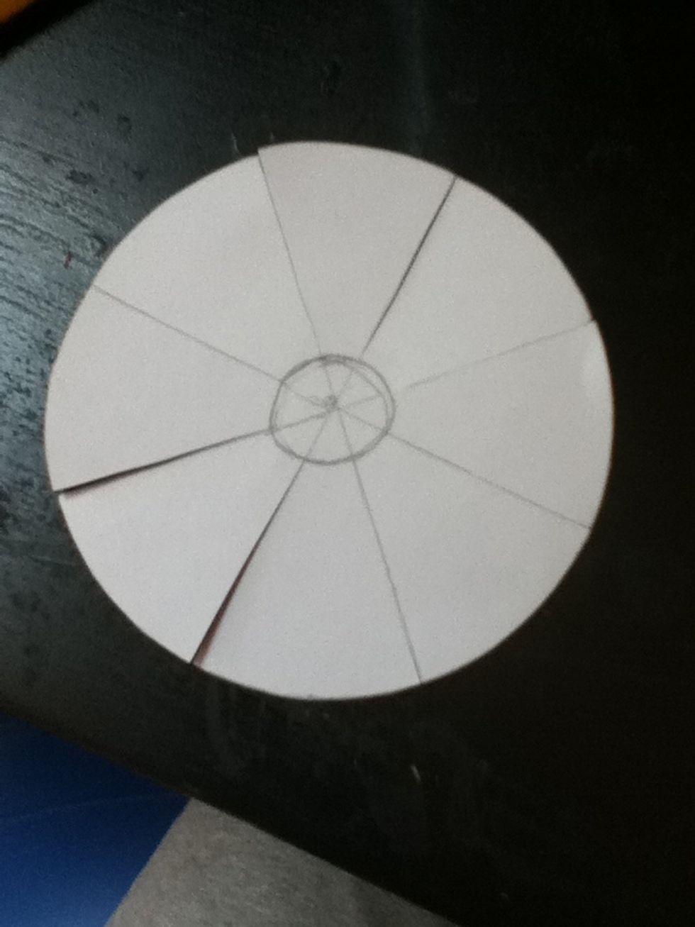 Cut on all eight lines.