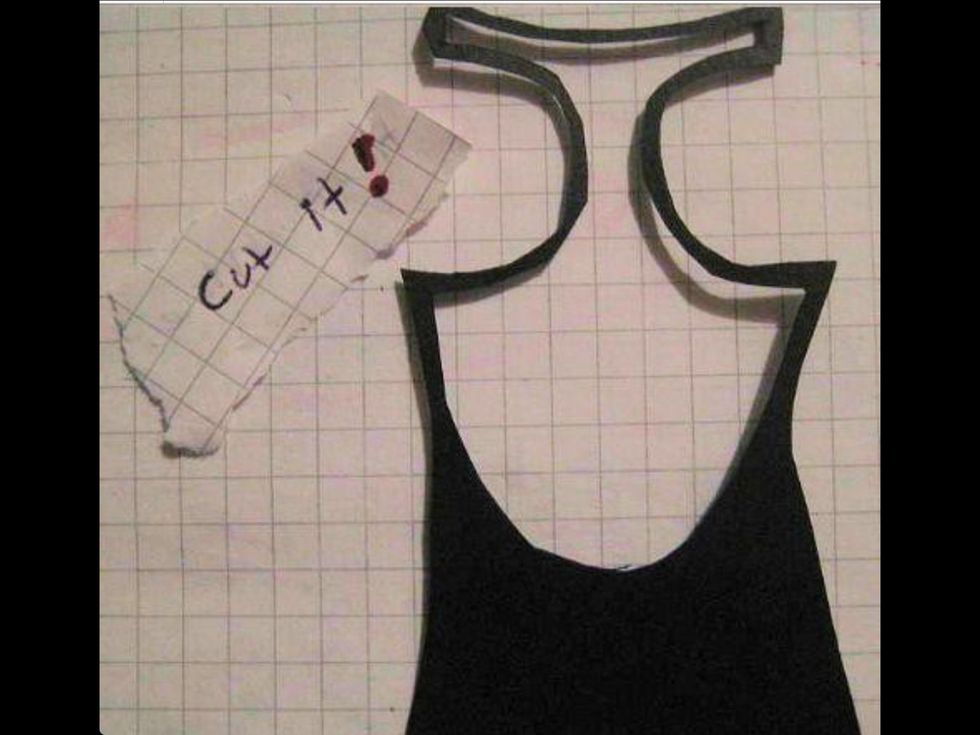 Cut on chalk line