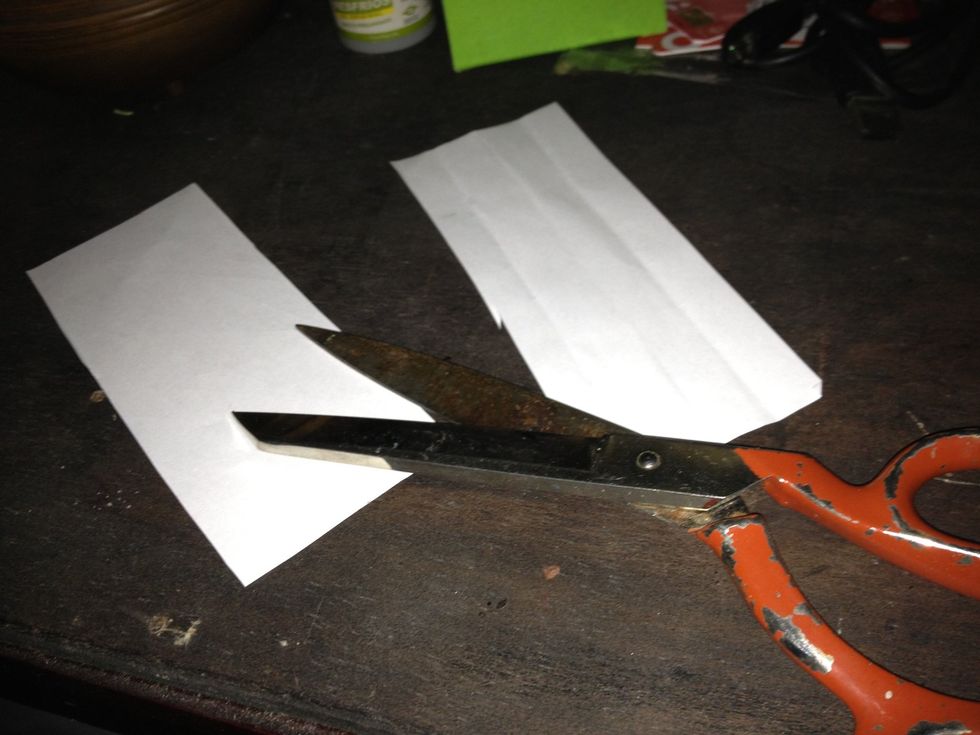 Cut one part by half