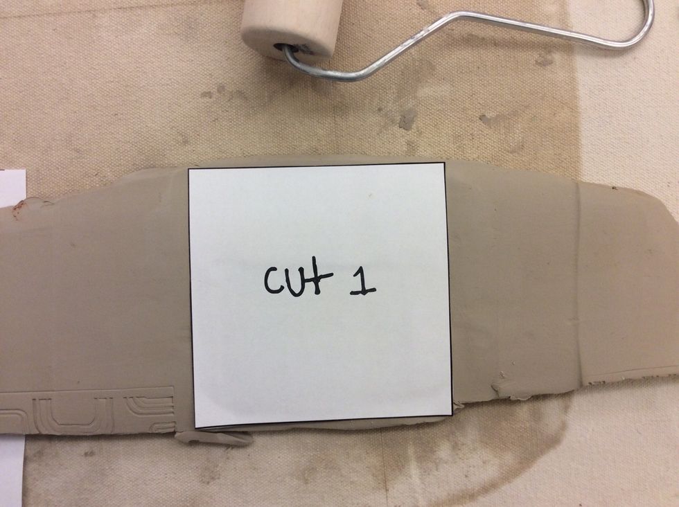 Cut one piece 4"x4" for the base.