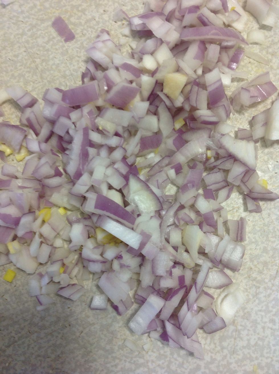 Cut onions