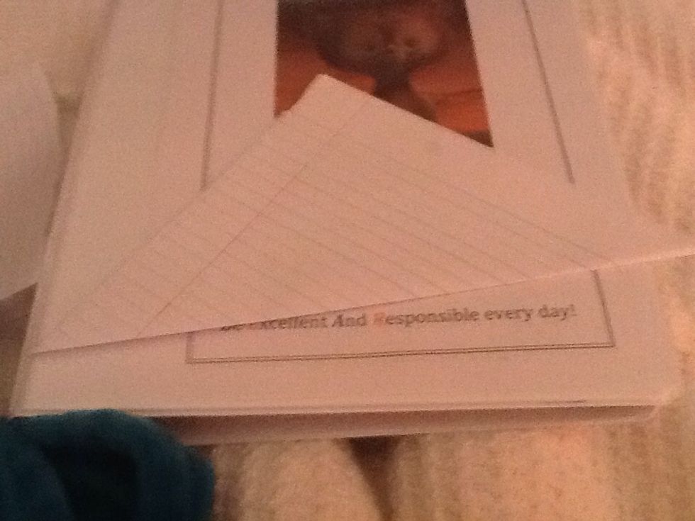 Cut or tear off bottom of the paper