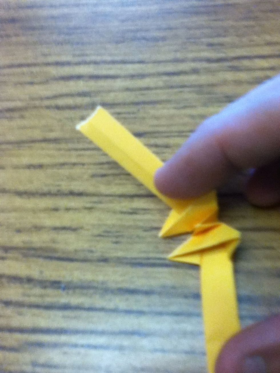 Cut or tear the ring parts so that they fit