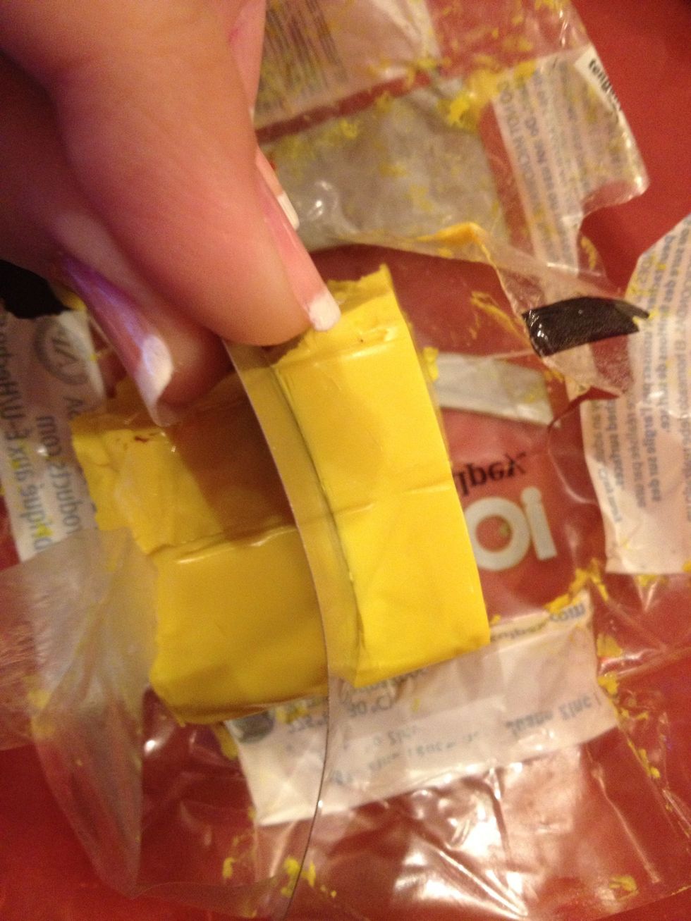 Cut out a piece for minion's body.