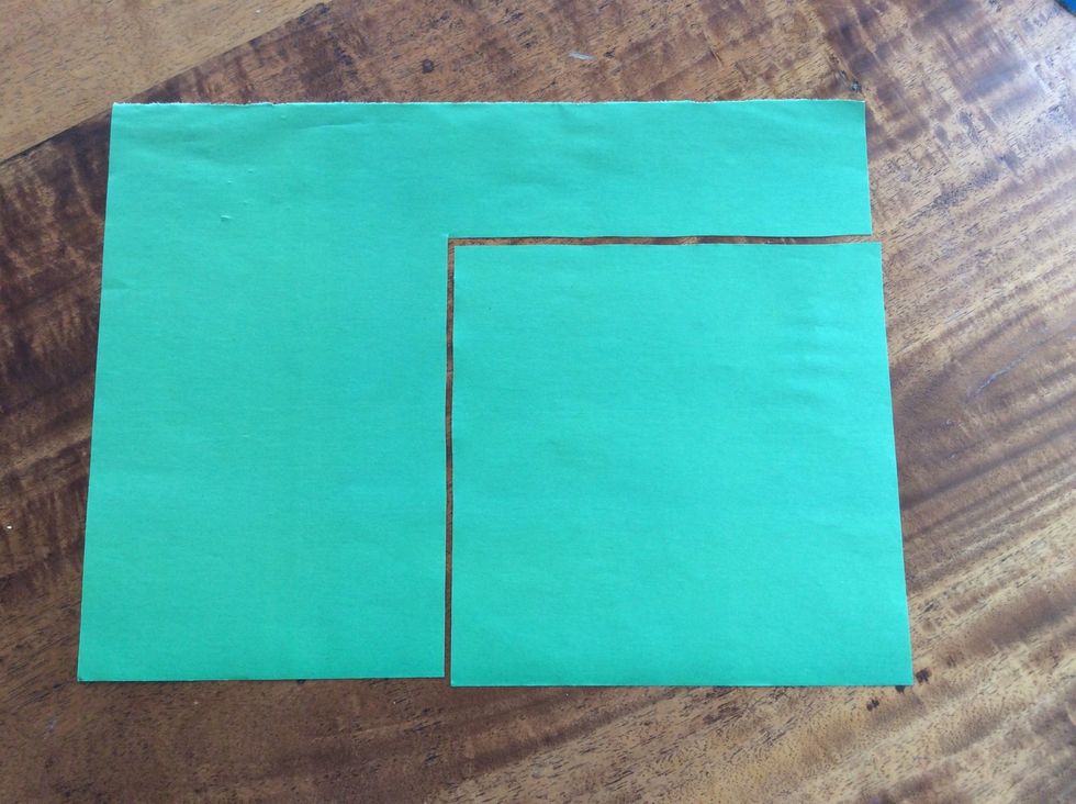 Cut out a square 15cm x 15cm