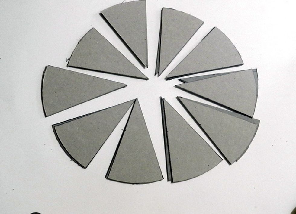 Cut out all 20 pieces.