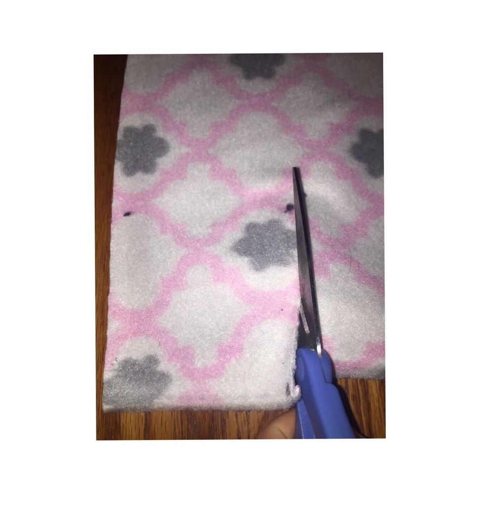 Cut out all four squares based on the marks you have made.