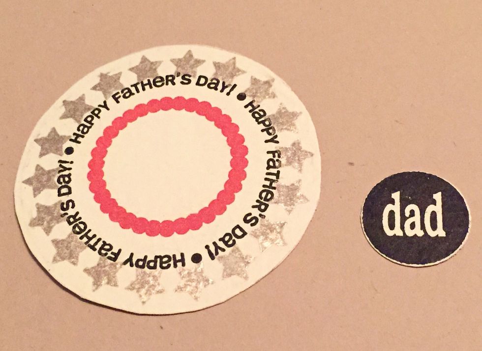 cut out circles or use circle punches.