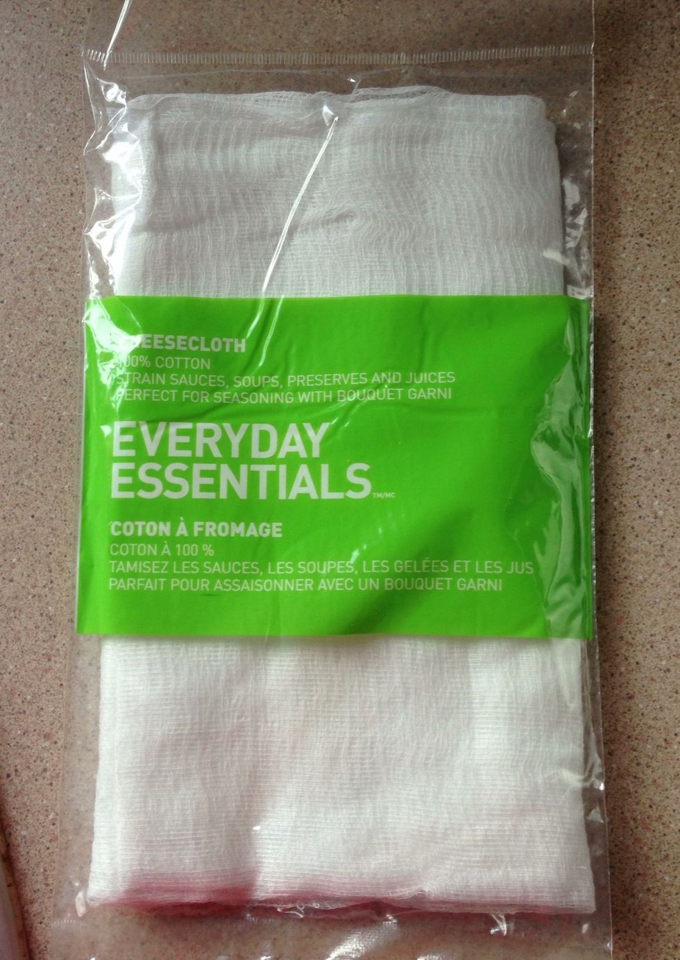 Cut out enough cheesecloth to cover the bird, and make it 8 layers thick.