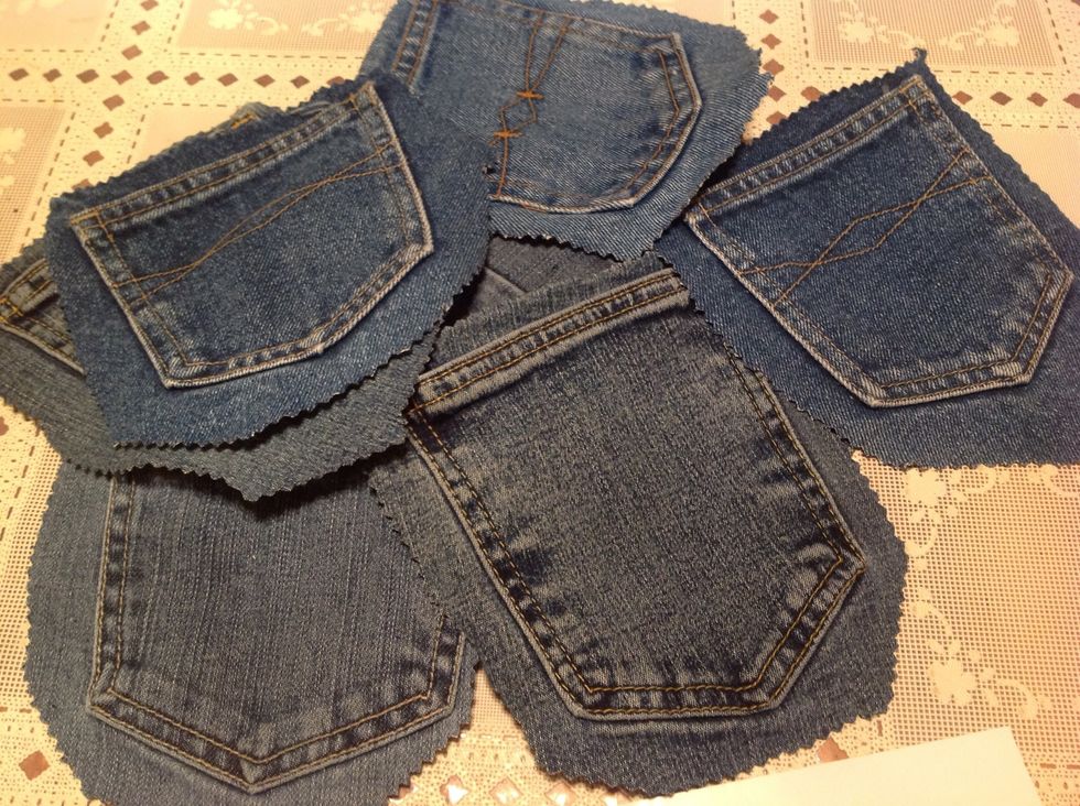 Cut out the back pockets.