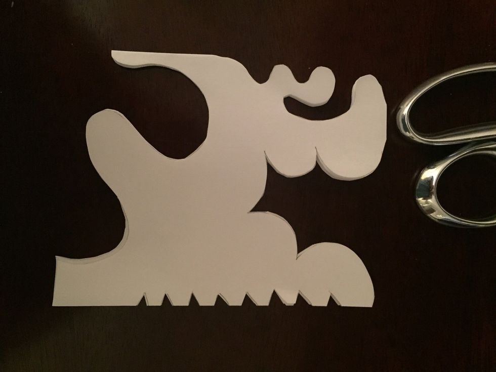 cut out the design you traced