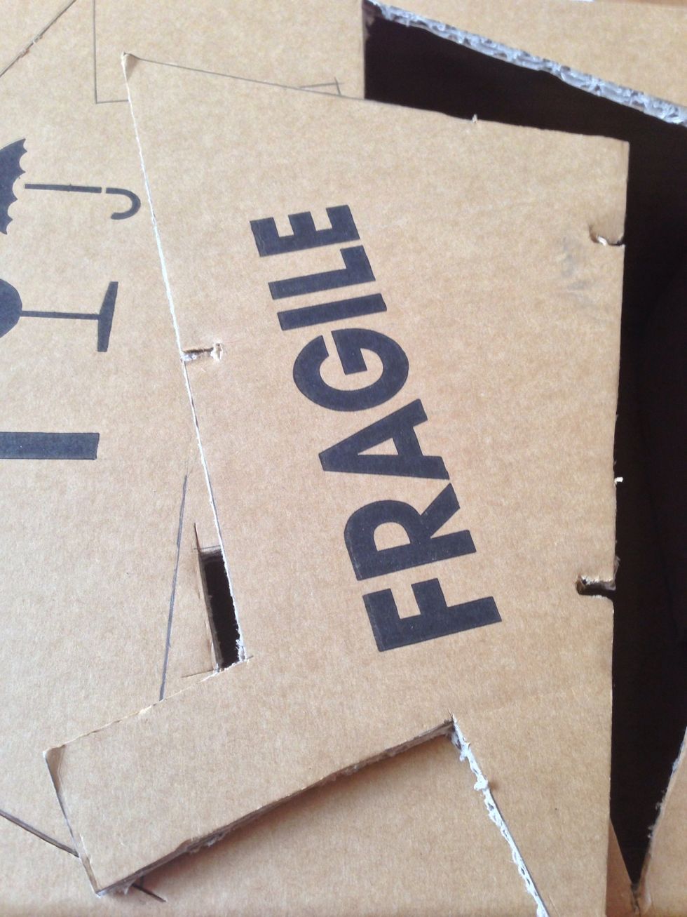 Cut out the five shapes with your cutter or a big pair of scissors.