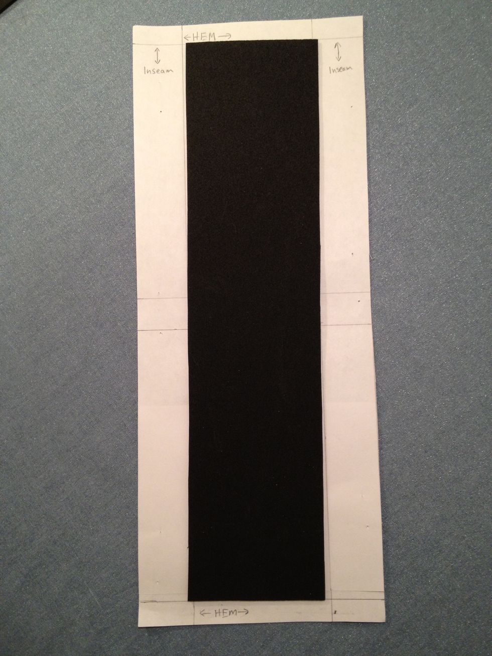 Cut out the foam but exclude the hem and inseam allowances.