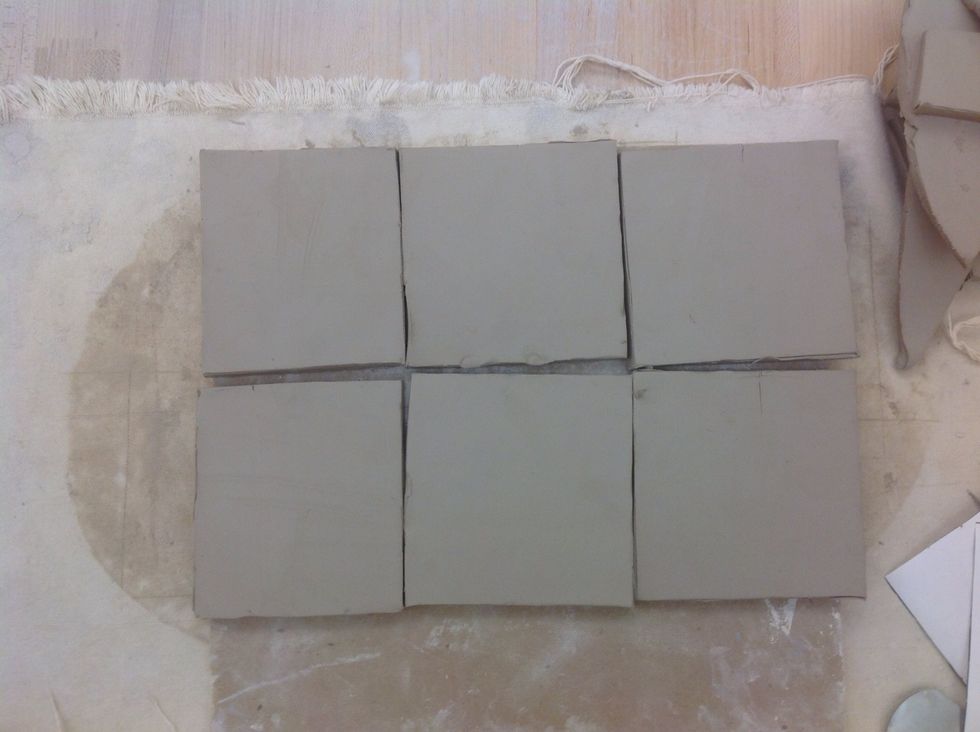 Cut out the pieces. Keep the sides as straight as possible.