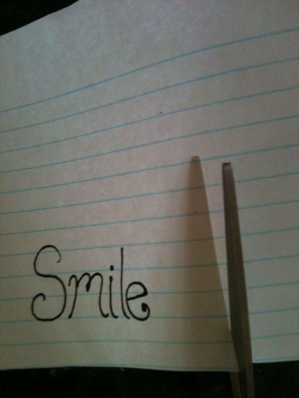 Cut out the shape you want. I did a rectangle.