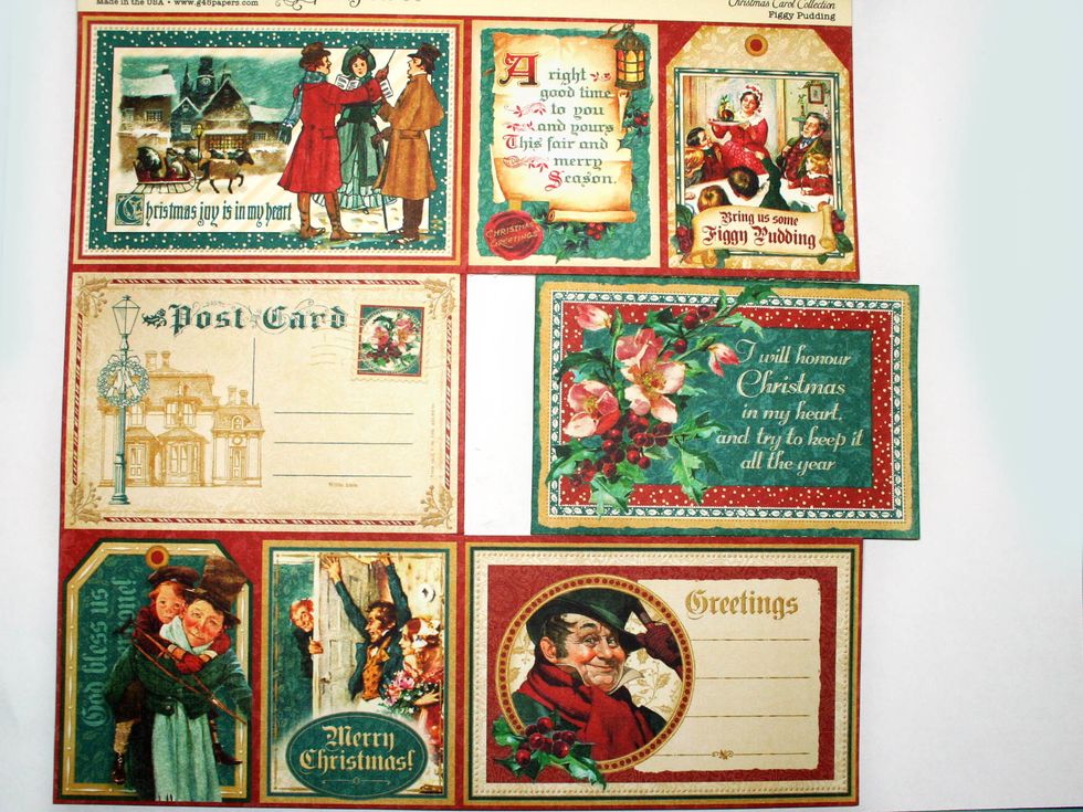 Cut out the shown cut-apart from Figgy Pudding paper.