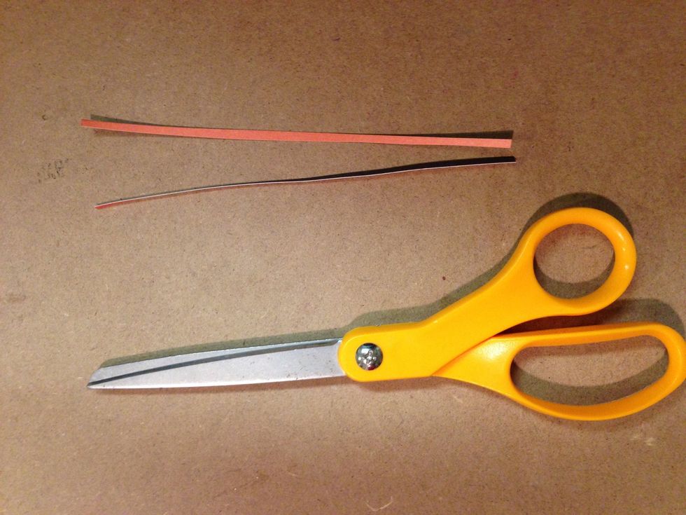 Cut out two accent strips to layer under the leaf.