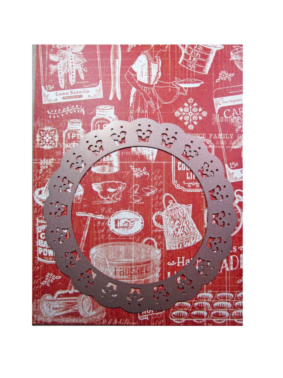 Cut out two dies using Spellbinders Dies.