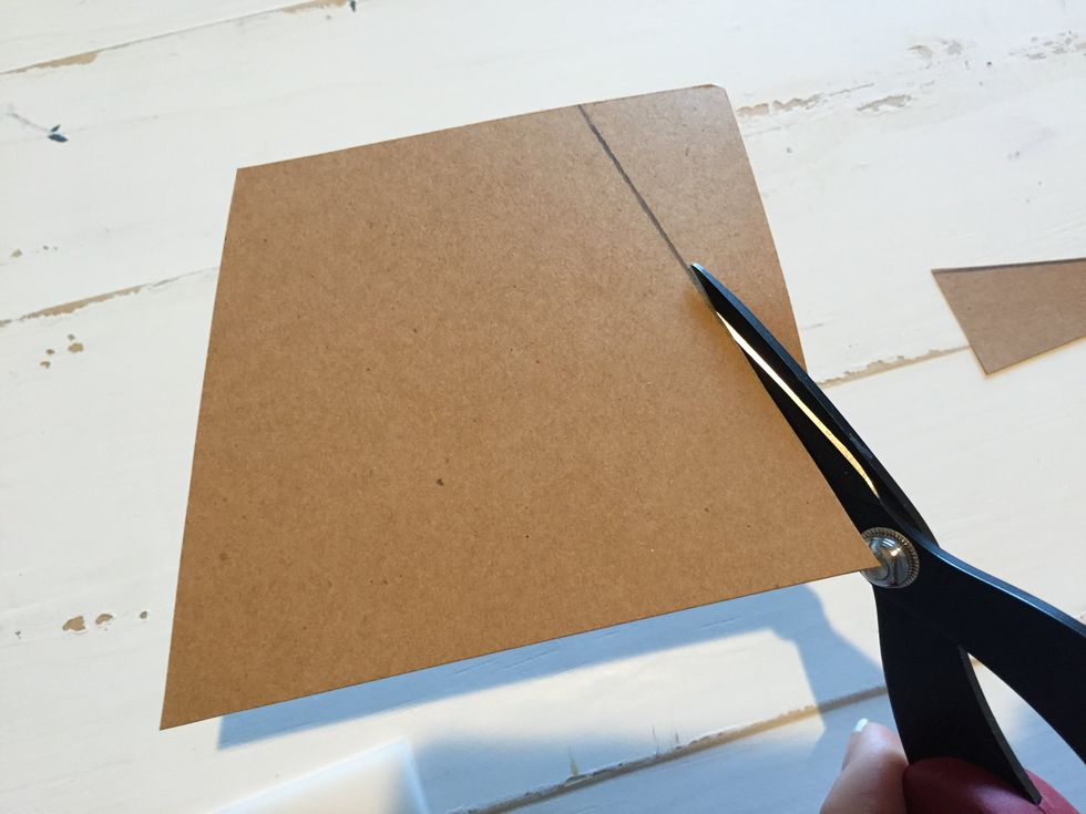 Cut out where you made the line.